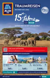 Gazetka promocyjna AldiSud - ALDI Reisen - Gazetka - ważna od 30.01 do 30.01.2022 - strona 1 - produkty: aldi, beko, buch, corona, decke, eis, gewinnspiel, Jubiläums, magazin, reis, reise-highlights, rwe, Ti