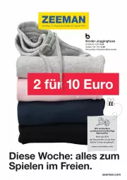 Gazetka promocyjna Zeeman - Prospekte - Gazetka - ważna od 23.08 do 23.08.2024 - strona 1 - produkty: Bau, baumwolle, bett, gin, hose, Jogginghose, Kinder, rwe, Spiele, Ti, wolle