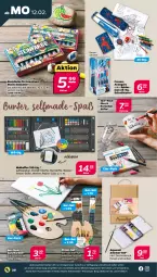 Gazetka promocyjna Netto - Woche 7 - Gazetka - ważna od 17.02 do 17.02.2024 - strona 20 - produkty: aqua, auer, buntstifte, Holz, koffer, LG, Palette, papier, Pinsel, rel, Ria, stifte, Ti, wasser, zeichenblock, ZTE