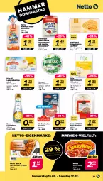 Gazetka promocyjna Netto - Woche 7 - Gazetka - ważna od 17.02 do 17.02.2024 - strona 29 - produkty: bresso, butter, butterkäse, creme, curry, currywurst, dessert, desserts, eis, fleisch, fleischsalat, frischkäse, frischli, immergut, Käse, leckermäulchen, mac, meica, rama, rama cremefine, Rostocker, salami, salat, sandwich, Soße, Ti, vanille, waffeln, wurst