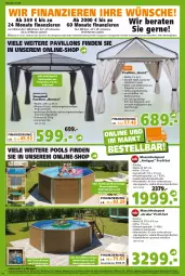 Gazetka promocyjna - Prospekt für Globus Baumarkt Achern - Gazetka - ważna od 02.04 do 02.04.2022 - strona 10 - produkty: abdeckplane, Bank, Bona, edelstahl, eis, elle, ente, Holz, massivholz, natur, pavillon, pool, reis, Ria, sandfilteranlage, Ti, uv-schutz, wasser, ZTE