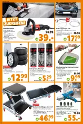 Gazetka promocyjna - Prospekt für Globus Baumarkt Achern - Gazetka - ważna od 02.04 do 02.04.2022 - strona 16 - produkty: auto, batterie, cin, elle, felgen, koffer, lack, leine, LG, Liege, messer, reifen, Sitzhöhe, Ti, usb