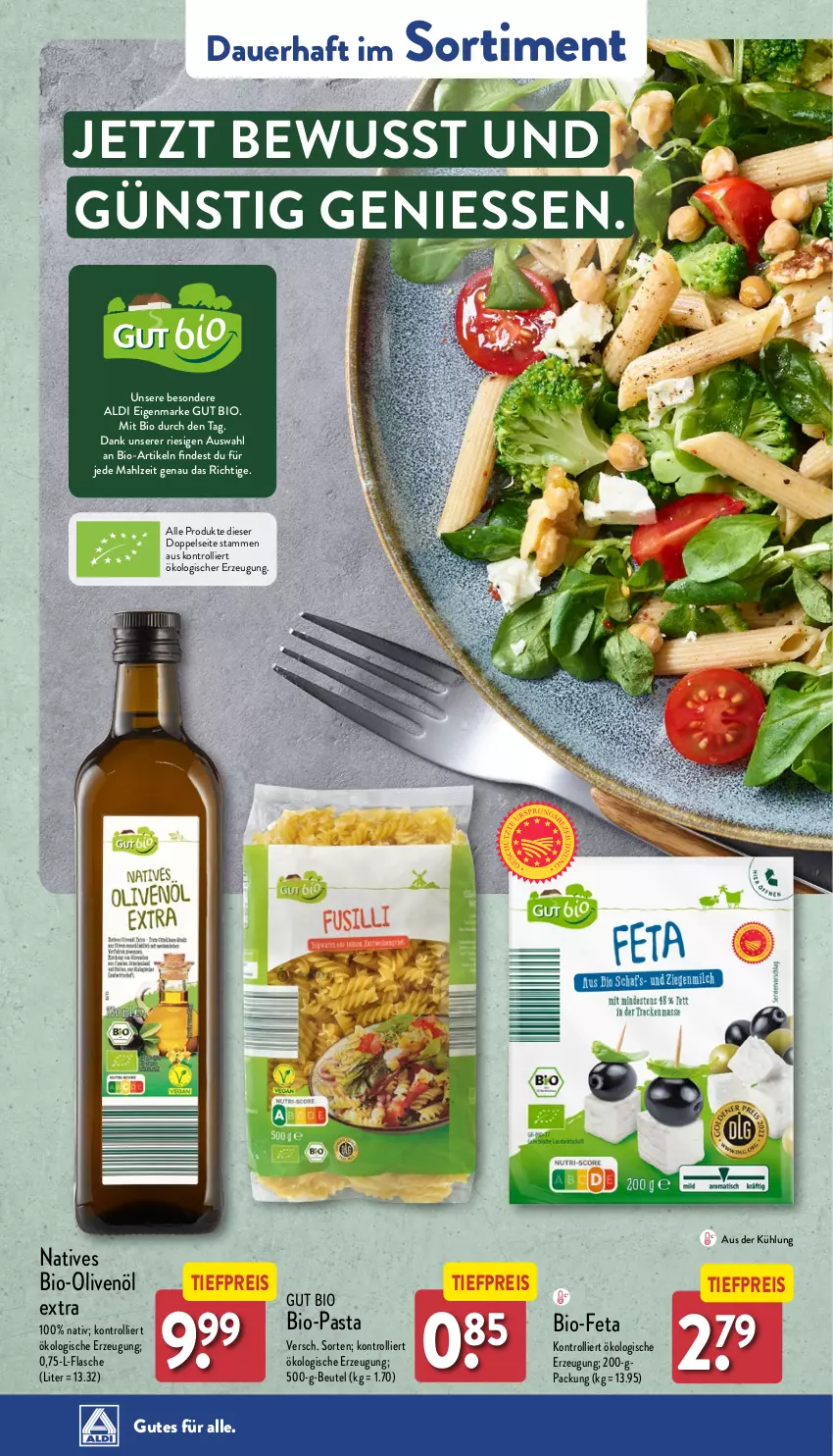 Aktueller Prospekt Aldi Nord - Von Montag - von 26.08 bis 31.08.2024 - strona 36 - produkty: aldi, auer, beutel, bio, Bio-Feta, Bio-Olivenöl, eis, feta, flasche, olive, oliven, olivenöl, olivenöl extra, pasta, reis, Ti, tiefpreis, trolli