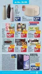 Gazetka promocyjna Aldi Nord - Von Montag - Gazetka - ważna od 31.08 do 31.08.2024 - strona 19 - produkty: akku, aldi, aldi talk, Bau, baumwolle, Betriebssystem, brownie, cola, cracker, Crofton, decke, dual-sim, edelstahl, eis, elle, erde, flasche, Germ, gin, hauptkamera, kamera, kissen, li-ion-akku, medion, microsd, reine baumwolle, reis, Ria, riegel, ring, rwe, sim, Software, teller, Ti, wolle, Yo, ZTE, zucker