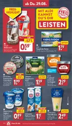 Gazetka promocyjna Aldi Nord - Von Montag - Gazetka - ważna od 31.08 do 31.08.2024 - strona 28 - produkty: aldi, arla, auer, aufstrich, bärenmarke, Bau, Bauer, Becher, bergader, butter, camembert, cin, eis, flasche, frucht, fruchtaufstrich, haltbare milch, hartkäse, joghur, joghurt, Kærgården, Käse, konfitüre, konfitüre extra, milch, Müller, müllermilch, natur, reis, Ti, weihenstephan, zucker