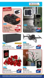 Gazetka promocyjna Aldi Nord - Von Montag - Gazetka - ważna od 31.08 do 31.08.2024 - strona 35 - produkty: akku, aldi, Bau, blume, blumen, Blumenstrauß, dekoration, deo, Drohne, eis, erde, GPS, kamera, LG, mähroboter, natur, ndk, orchidee, rasen, reis, rosen, Rosenstrauß, Schal, Schale, senf, sim, smartphone, Ti, Wild, Wildkamera