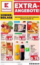 Gazetka promocyjna Kaufland - Extra-Angebote - Gazetka - ważna od 30.08 do 30.08.2023 - strona 1 - produkty: angebot, angebote, bellacrema, bohne, bohnen, braten, coca-cola, cola, eis, fanta, fleisch, ideal zum braten, ilag, intenso, kaffee, lamm, Lammfleisch, Meister, melitta, Mezzo Mix, Nektar, nektarinen, nektarinen oder, oder pfirsiche, pfirsich, pfirsiche, röstkaffee, sprite, Ti, torte, ZTE