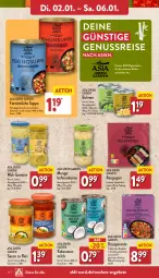 Gazetka promocyjna Aldi Nord - Von Montag - Gazetka - ważna od 07.01 do 07.01.2023 - strona 14 - produkty: aldi, angebot, angebote, Asia Green Garden, bohne, bohnen, eis, ente, gewürz, kokos, kokosnuss, Kokosnussmilch, küche, milch, nuss, papier, reifen, reis, sauce, schnitten, suppe, Ti, tisch, wok, ZTE