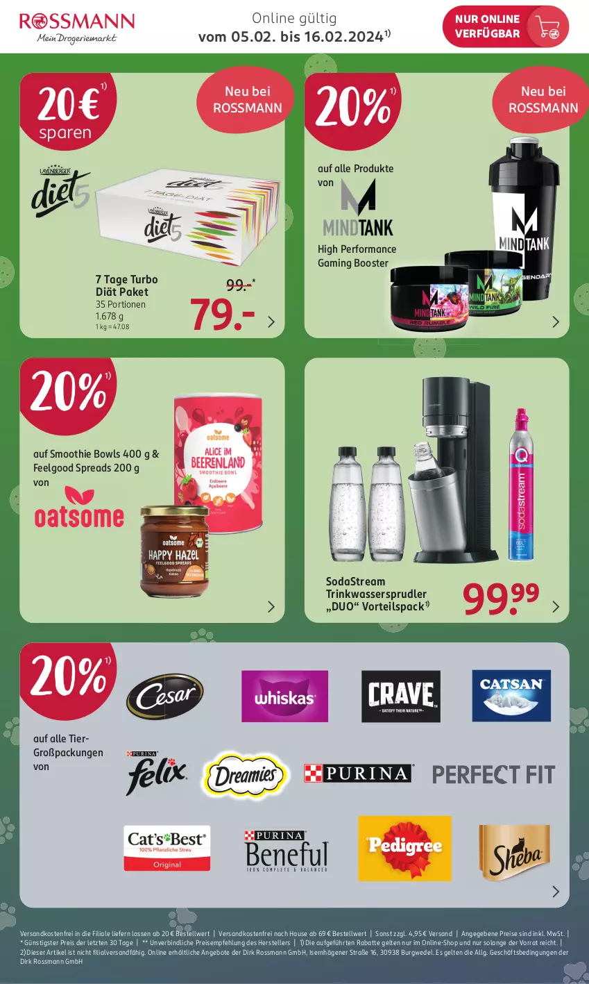 Aktueller Prospekt Rossmann - Prospekte - von 05.02 bis 16.02.2024 - strona 2 - produkty: angebot, angebote, eis, elle, LG, ndk, reis, smoothie, Soda, sodastream, teller, Ti, versandkostenfrei, wasser, wassersprudler, wedel, ZTE