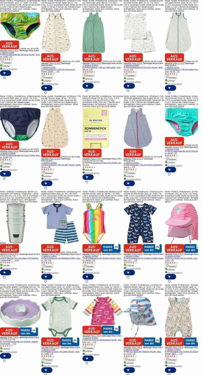 Aktueller Prospekt Dm Drogerie - Prospekte - von 27.10 bis 05.11.2025 - strona 20 - produkty: Anzug, Astra, Bad, badeanzug, Becher, blume, blumen, body, Brei, eis, elle, ente, flieder, Frosch, kirsch, kirsche, kirschen, Krebs, melone, melonen, mint, Mütze, reifen, reis, Ria, roba, sac, Schal, Schale, Schlafanzug, schlafsack, seersucker, shirt, Skateboard, Strampler, Ti, uhu, usb, Yo