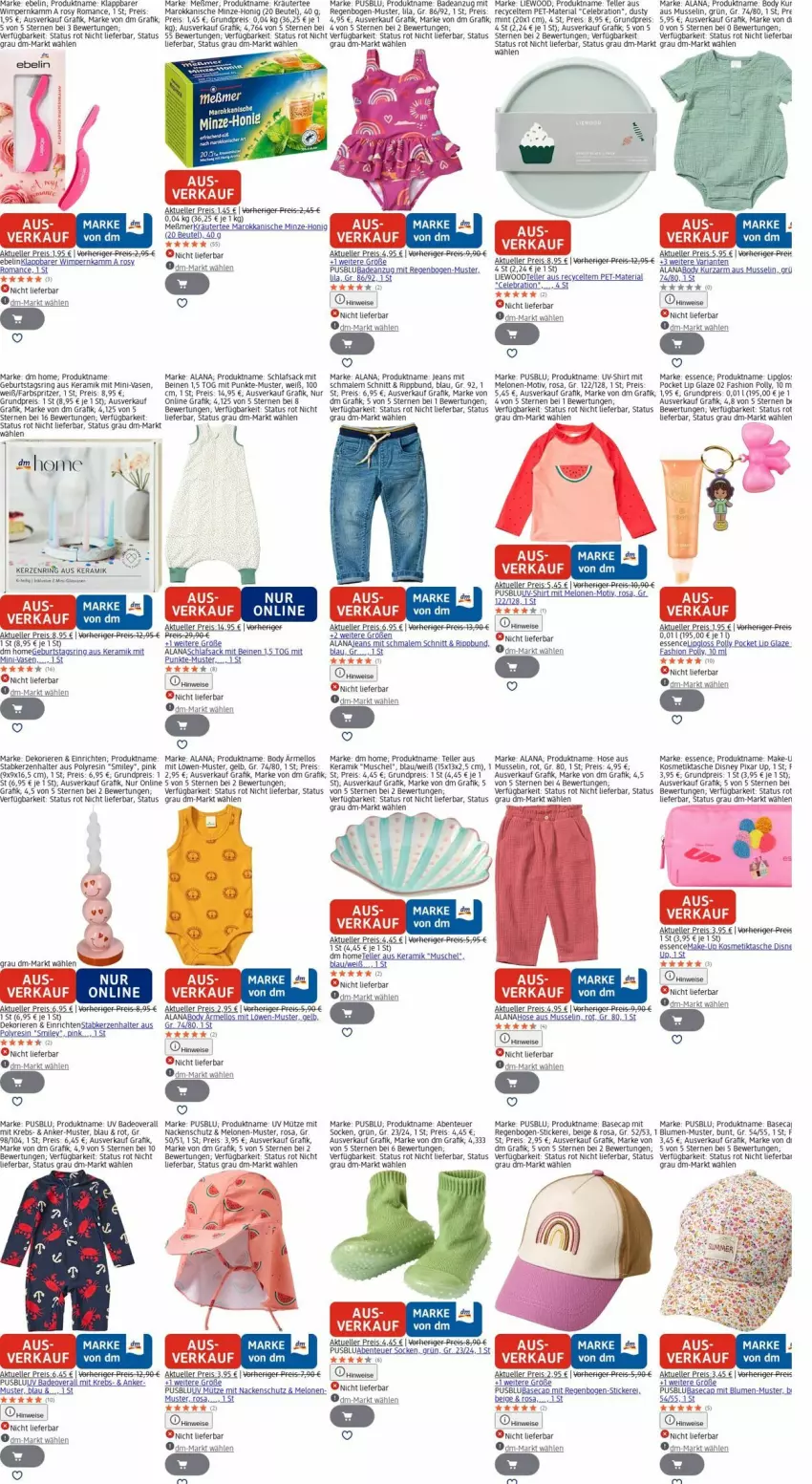 Aktueller Prospekt Dm Drogerie - Prospekte - von 27.10 bis 05.11.2025 - strona 29 - produkty: Anzug, Bad, badeanzug, beutel, blume, blumen, body, Cap, deo, disney, eimer, eis, elle, ente, honig, hose, jeans, kerze, Kerzenhalter, Kette, kosmetik, Kosmetiktasche, kräuter, Krebs, Lipgloss, Make-up, melone, melonen, Meßmer, mint, minze, Mütze, Overall, reis, Ria, ring, sac, schlafsack, shirt, socken, Stabkerze, Stabkerzenhalter, Tasche, tee, teller, Ti, usb, Vase, Yo