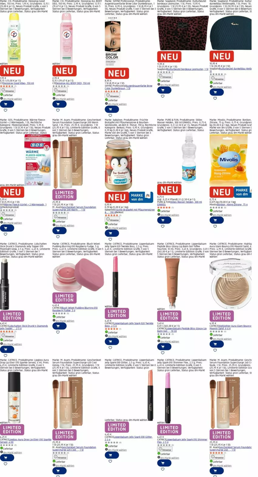 Aktueller Prospekt Dm Drogerie - Prospekte - von 27.10 bis 05.11.2025 - strona 4 - produkty: apfel, Babylove, ball, balsam, Bau, beutel, body, boss, bourbon, braun, deo, deospray, eier, eis, elle, erde, früchte, geschenkset, honig, Lipgloss, Lippenbalsam, medizinprodukt, ndk, pflaume, pflaumen, pudding, püree, raspberry, reis, ring, rum, rwe, Serum, Soße, Ti, topper, uhd, uhu, vanille, velvet, wasser, zitrone