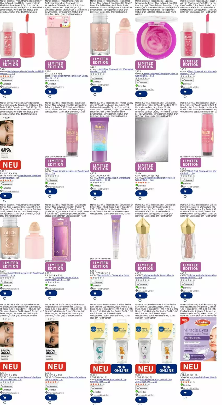 Aktueller Prospekt Dm Drogerie - Prospekte - von 27.10 bis 05.11.2025 - strona 7 - produkty: aqua, Becher, braun, disney, drink, eis, Make-up, mam, Maske, mousse, Palette, reis, roll-on, rum, Schaebens, Serum, Ti, Yo