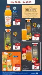 Gazetka promocyjna AldiSud - NÄCHSTE WOCHE - Gazetka - ważna od 01.07 do 01.07.2023 - strona 11 - produkty: aldi, alle artikel ohne dekoration, apfel, Apfeldirektsaft, bio, brut, dekoration, direktsaft, eis, Elektro, flasche, fleisch, frucht, früchte, fruchtfleisch, fruchtsäfte, HP, ingwer, Laufen, mandarine, mit frucht, natur, orange, orangen, reis, saft, säfte, Ti, tisch, ZTE