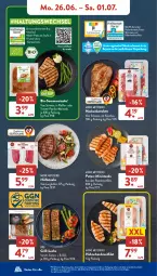 Gazetka promocyjna AldiSud - NÄCHSTE WOCHE - Gazetka - ważna od 01.07 do 01.07.2023 - strona 8 - produkty: alle artikel ohne dekoration, bio, brustfilet, dekoration, eis, ente, filet, fleisch, grill, grill-lachs, gsw, hähnchenbrust, hähnchenbrustfilet, hüftsteak, hüftsteaks, je 250-g-packung, jungbullen, kotelett, lachs, marinade, paprika, pfeffer, pute, putenbrust, putenbrustfilet, reis, schwein, steak, steaks, Ti, tomate, wein, ZTE