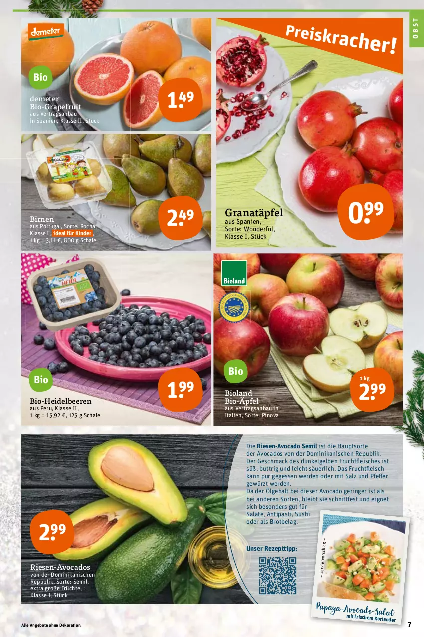 Aktueller Prospekt Tegut - Angebote der Woche - von 14.11 bis 19.11.2022 - strona 9 - produkty: angebot, angebote, antipasti, asti, avocado, avocados, Bau, beere, beeren, bio, bioland, Birnen, brot, dekoration, eis, erde, fleisch, frucht, früchte, fruchtfleisch, gewürz, grana, Granatäpfel, grapefruit, heidelbeere, heidelbeeren, Kinder, LG, mac, obst, Rana, rezept, Ria, ring, salat, salate, salz, Schal, Schale, Sushi, Ti