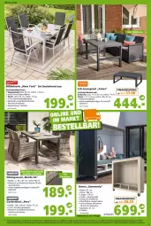 Gazetka promocyjna  - Prospekt für Globus Baumarkt  Achern - Gazetka - ważna od 11.06 do 11.06.2022 - strona 3 - produkty: Bank, Bau, Brei, eis, ente, Garten, gartentisch, glasplatte, Holz, kissen, kunststoffgeflecht, latte, loungeset, merl, möbel, reis, Ria, rückenlehne, sessel, Sitzhöhe, sitzkissen, Sofa, stapelstuhl, stuhl, Ti, tisch, Yo, ZTE
