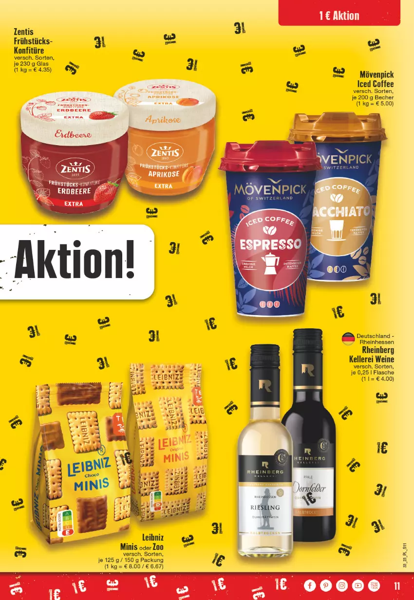 Aktueller Prospekt E Center - Angebote der Woche - von 07.08 bis 12.08.2023 - strona 11 - produkty: Bau, Becher, leibniz, mövenpick, Ti