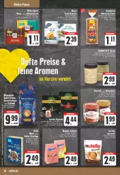 Gazetka promocyjna E Center - Angebote der Woche - Gazetka - ważna od 12.08 do 12.08.2023 - strona 18 - produkty: aktionspreis, Belmandel, bohne, bohnen, caffe, deka, discount, eis, jacobs, kakao, leine, LG, lungo, mandel, Manner, mövenpick, müsli, nuss, nusspli, nutella, ohne palmöl, reis, snack, snacks, tee, Ti, wasa