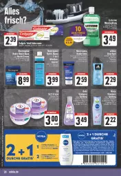 Gazetka promocyjna E Center - Angebote der Woche - Gazetka - ważna od 12.08 do 12.08.2023 - strona 24 - produkty: Adidas, aqua, colgate, colgate total, coupon, coupons, creme, deo, dusche, eier, flasche, gin, Guhl, haarpflege, handcreme, hyaluron, LG, listerine, mundspülung, neutrogena, nivea, rwe, shampoo, shampoo oder spülung, spülung, tee, Ti, wasser, zahncreme