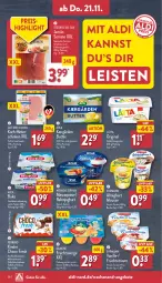 Gazetka promocyjna Aldi Nord - Von Montag - Gazetka - ważna od 23.11 do 23.11.2024 - strona 28 - produkty: aldi, almighur, almighurt, angebot, angebote, arla, arla buko, aus der tiefkühlung, Becher, Buko, butter, choco fresh, creme, danone, danone fruchtzwerge, ehrmann, ehrmann almighurt, eis, ferrero, frischkäse, frucht, früchte, fruchtzwerge, gin, halbfettmargarine, haselnuss, Haselnusscreme, hinterschinken, jamón serrano, joghur, joghurt, Kærgården, Käse, Kinder, Kinder Choco fresh, lätta, mac, margarine, mascarpone, milch, mousse, nuss, rahmjoghurt, reis, schinken, schoko, schokolade, serrano, Ti, vanille, vollmilch, weihenstephan