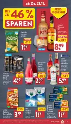 Gazetka promocyjna Aldi Nord - Von Montag - Gazetka - ważna od 23.11 do 23.11.2024 - strona 31 - produkty: alkohol, aperitif, beutel, bier, bonbons, cocktail, ecco, eis, elle, flasche, frucht, gin, Guinness, kräuter, lorenz, martini, meersalz, natur, natura, osborne, reis, rotkäppchen, saltletts, salz, tee, teller, Ti, veterano, WICK, ZTE, zucker