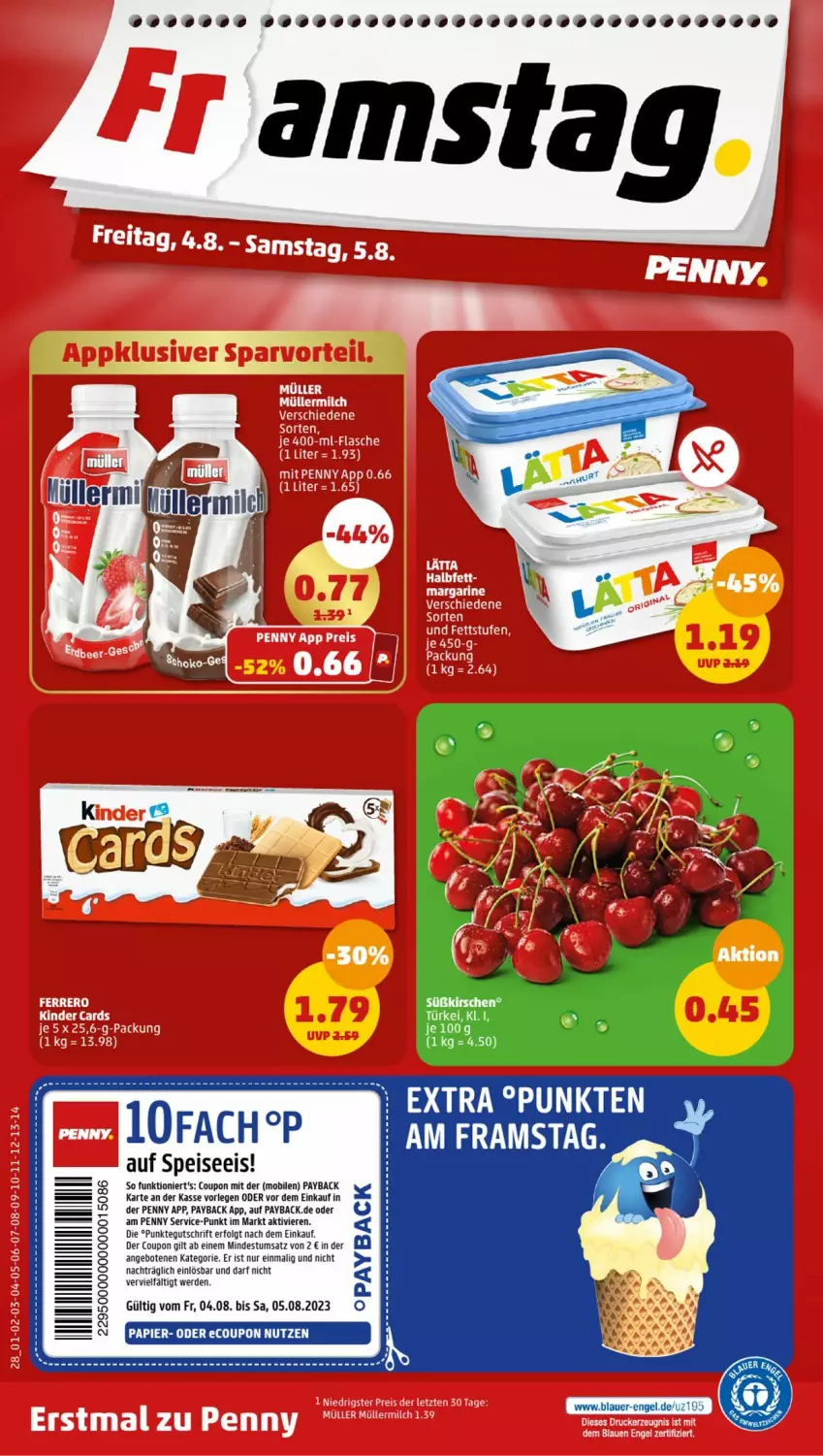 Aktueller Prospekt Penny - Prospekte - von 31.07 bis 05.08.2023 - strona 28 - produkty: angebot, angebote, auer, coupon, eis, Engel, erde, kirsch, kirsche, kirschen, LG, payback, Ti