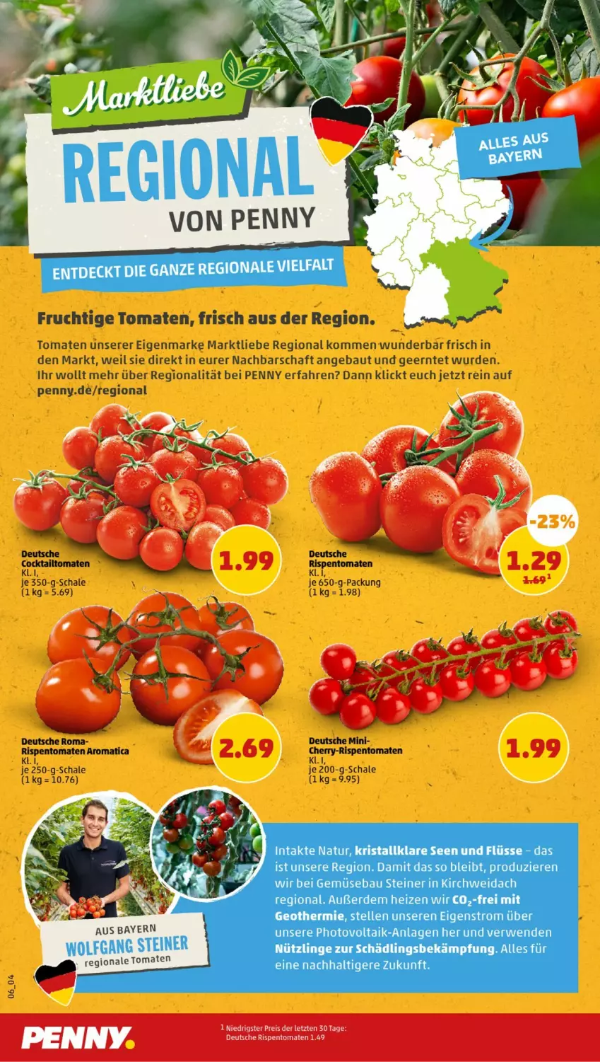 Aktueller Prospekt Penny - Prospekte - von 31.07 bis 05.08.2023 - strona 6 - produkty: eis, reis, rispentomaten, tomate, tomaten, ZTE