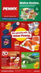 Gazetka promocyjna Penny - Prospekte - Gazetka - ważna od 05.08 do 05.08.2023 - strona 1 - produkty: auer, barilla, Bau, Bauer, Becher, coca-cola, cola, eis, ente, erfrischungsgetränk, erfrischungsgetränke, flasche, fleisch, getränk, getränke, hähnchenschenkel, henkel, kerze, Mezzo Mix, pasta, pet-flasche, regal, reis, schenkel, tee, ZTE, zucchini, zucker