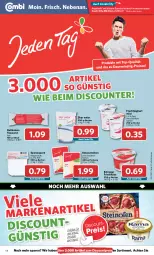 Gazetka promocyjna Combi - Prospekte - Gazetka - ważna od 08.01 do 08.01.2022 - strona 14 - produkty: angebot, angebote, auer, Becher, discount, eis, frischkäse, frucht, fruchtjoghurt, joghur, joghurt, joghurt mild, Käse, käsescheiben, Körniger Frischkäse, natur, quark, regal, reis, Skyr, speisequark, tee, teewurst, Ti, wurst