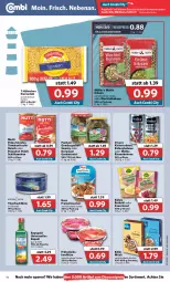 Gazetka promocyjna Combi - Prospekte - Gazetka - ważna od 08.01 do 08.01.2022 - strona 16 - produkty: angebot, angebote, auer, Becher, beutel, bohne, bohnen, discount, eier, eiernudeln, eis, elle, erbsen, filet, filets, fisch, flasche, fleisch, frucht, fruchtfleisch, gewürz, Gewürzgurke, gewürzgurken, gurke, gurken, in olivenöl, kichererbsen, kidney, kölln, konfitüre, Kraut, Kühne, mac, Müller, müsli, Mutti, nudel, nudeln, olive, oliven, olivenöl, rapsöl, reis, rotkohl, rwe, salat, Sauerkraut, thunfisch, Ti, tomate, tomaten