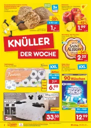 Gazetka promocyjna Netto Marken-Discount - Filial-Angebote - Gazetka - ważna od 10.06 do 10.06.2023 - strona 2 - produkty: albray, angebot, backofen, Bau, baumwolle, bestpreis, bett, bettwäsche, blume, blumen, brötchen, chia, decke, eis, fleisch, kissen, Kissenbezug, Kürbis, Kürbiskernbrötchen, Meister, ndk, Nektar, nektarinen, Ofen, papier, reis, Ria, Saint Agur, saint albray, Schal, Schale, sonnenblume, sonnenblumen, stube, Ti, toilettenpapier, waschmittel, wolle