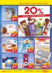 Gazetka promocyjna Netto Marken-Discount - Filial-Angebote - Gazetka - ważna od 10.06 do 10.06.2023 - strona 33 - produkty: angebot, Becher, bestpreis, creme, dessert, dovgan, eis, Eis Dessert, eisbecher, eiscreme, eismaschine, ferrero, hörnchen, Kinder, kinder bueno, kompressor, Messbecher, raffaello, reis, rezept, schüssel, spachtel, spaghetti, stieleis, Ti, vanille, Waffelhörnchen, weck, ZTE