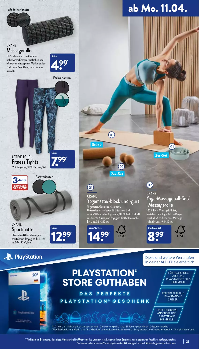 Aktueller Prospekt Aldi Nord - Aldi-Aktuell - von 11.04 bis 16.04.2022 - strona 23 - produkty: active touch, asti, ball, Bau, baumwolle, dell, elle, gin, Mode, natur, Ria, Sport, Ti, tisch, wolle, Yo, ZTE