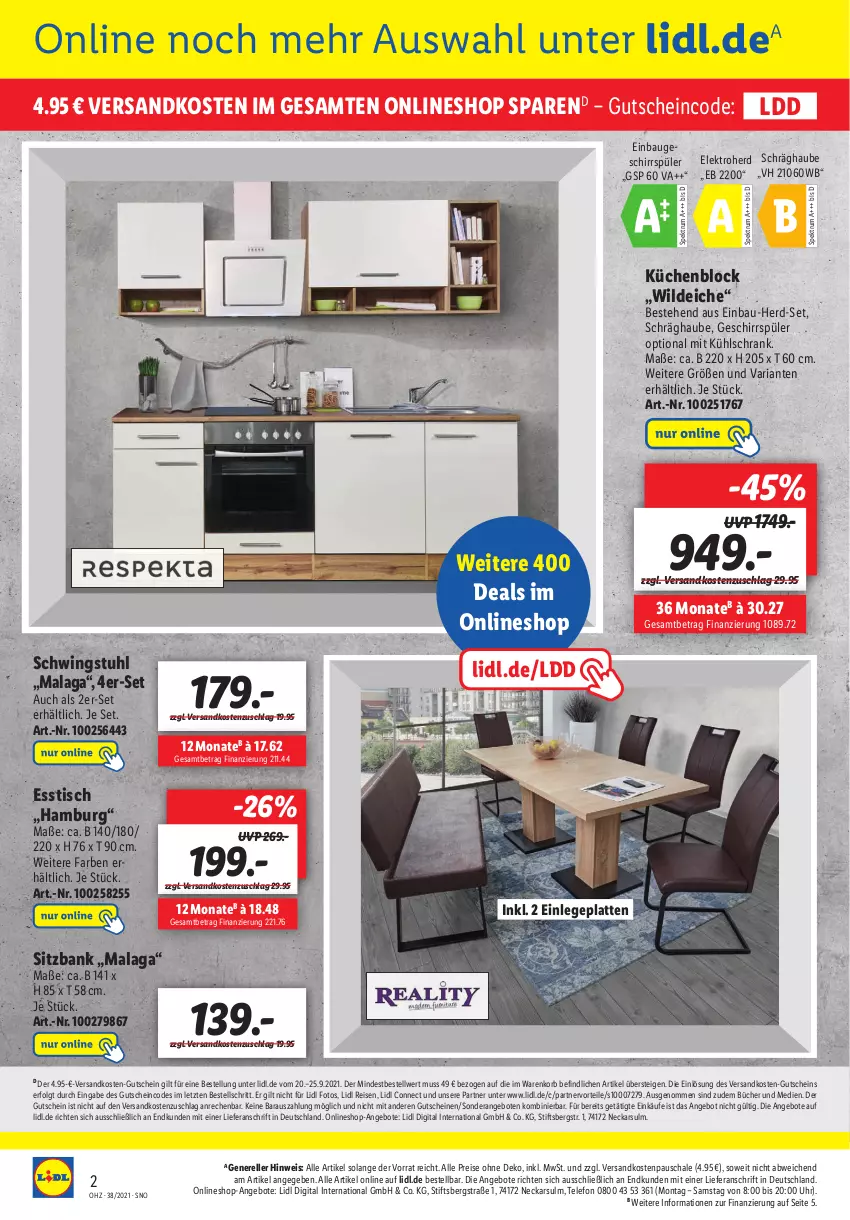 Aktueller Prospekt Lidl - Onlineshop-Highlights der Woche - von 20.09 bis 26.09.2021 - strona 2