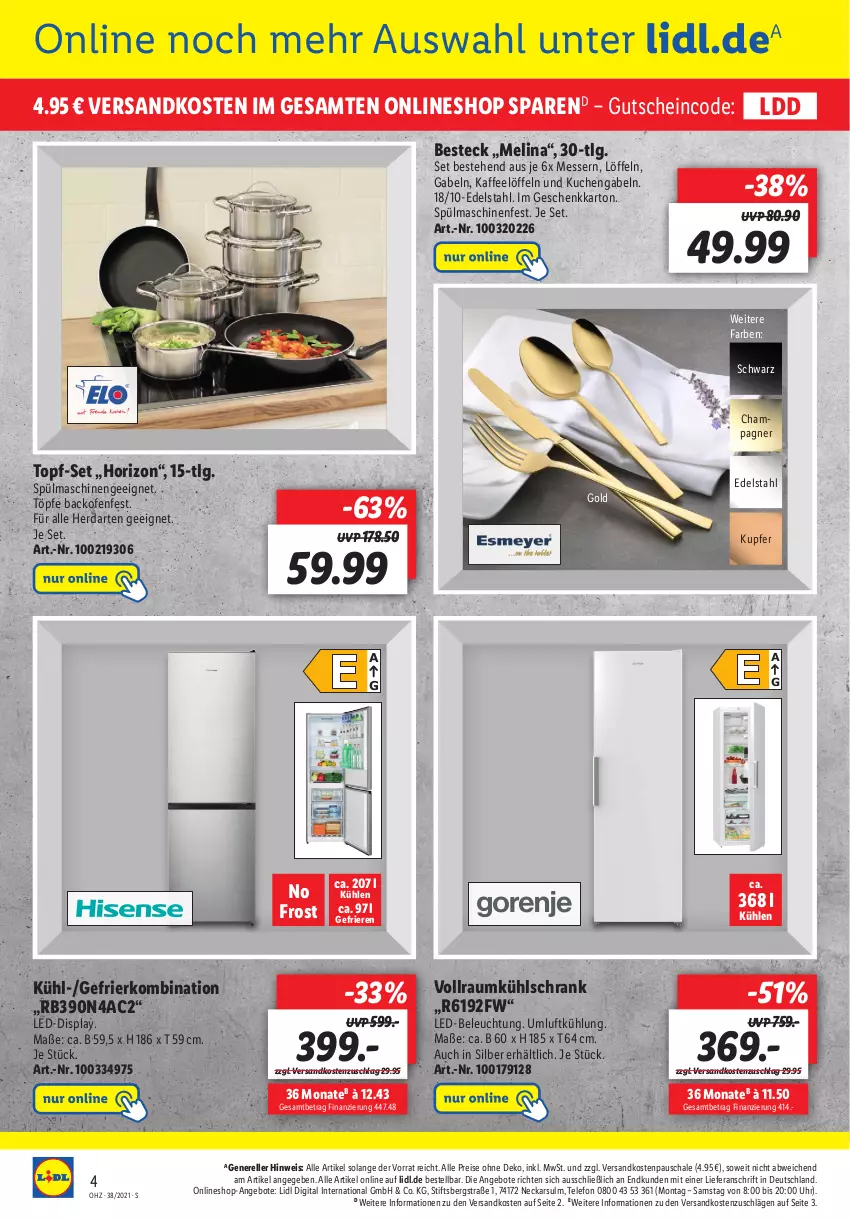 Aktueller Prospekt Lidl - Onlineshop-Highlights der Woche - von 20.09 bis 26.09.2021 - strona 4