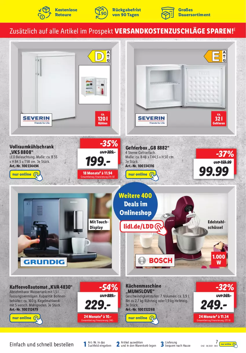 Aktueller Prospekt Lidl - Onlineshop-Highlights der Woche - von 20.09 bis 26.09.2021 - strona 7