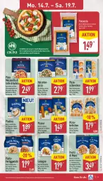 Gazetka promocyjna Aldi Nord - Von Montag - Gazetka - ważna od 19.07 do 19.07.2025 - strona 11 - produkty: ACC, aldi, aufschnitt, aus der tiefkühlung, brötchen, cin, di bufala, elle, feinkost, fertiggericht, Focaccia, frutti di mare, geback, Holz, Käse, lasagne, latte, milch, mozzarella, Ofen, olive, oliven, olivenöl, pasta, pizza, rel, steinofen, Ti, tortilla, tortillas, ZTE