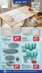 Gazetka promocyjna Aldi Nord - Von Montag - Gazetka - ważna od 19.07 do 19.07.2025 - strona 20 - produkty: Bau, baumwolle, bett, Crofton, dell, dessert, Dessertteller, eis, elle, ente, geschirr, Gläser, kissen, kissenhülle, latte, Läufer, mikrowelle, Mode, quad, reine baumwolle, Ria, rwe, Schal, Schale, Speiseteller, spülmaschinen, teller, Ti, tisch, tischläufer, wasser, wein, Weingläser, wolle