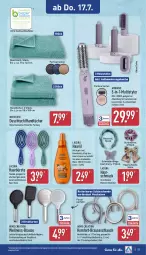 Gazetka promocyjna Aldi Nord - Von Montag - Gazetka - ważna od 19.07 do 19.07.2025 - strona 23 - produkty: ambia, aufbewahrungstasche, aust, Bau, baumwolle, brause, brauseschlauch, bürste, dell, duschtuch, elle, flasche, gin, Haarschmuck, handtücher, Klammern, lamm, Mett, Mode, Multistyler, reine baumwolle, Reinigung, Ria, schlauch, Schmetterling, Schmuck, Tasche, Ti, tuc, tücher, wolle, ZTE