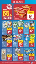 Gazetka promocyjna Aldi Nord - Von Montag - Gazetka - ważna od 19.07 do 19.07.2025 - strona 29 - produkty: actimel, almighur, almighurt, aufstrich, bavaria blu, Becher, bergader, bratwurst, bresso, brot, brotaufstrich, danone, ehrmann, fisch, frischkäse, frucht, fruchtjoghurt, Geflügel, gin, homann, ilag, joghur, joghurt, Käse, lysell, Popp, pudding, Ria, rostbratwurst, salat, Spezi, Ti, wurst, ZTE, zucker