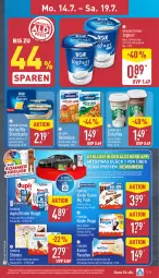 Gazetka promocyjna Aldi Nord - Von Montag - Gazetka - ważna od 19.07 do 19.07.2025 - strona 5 - produkty: aldi, aus der tiefkühlung, Becher, butter, creme, duplo, eis, eiskaffee, elle, ferrero, gin, joghur, joghurt, kaffee, Käse, Kinder, kinder bueno, kinder pingui, kinder riegel, kuchen, mac, milch, milram, natur, pingui, Reibekäse, reis, riegel, salz, schoko, Spezi, starbucks, stieleis, Streichzart, teller, Ti, weihenstephan, zitrone, zitronen, ZTE