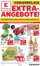 Gazetka promocyjna Kaufland - Spezielle Angebote - Gazetka - ważna od 31.08 do 31.08.2022 - strona 1 - produkty: angebot, angebote, aperitif, broccoli, butter, creme, eis, fleisch, frucht, getränk, getränke, hanuta, haselnuss, ilag, irische butter, jungbullen, kakao, lillet, nuss, rind, rinder, Rindersteak, saft, schnitten, steak, steakhüfte, Ti, waffeln, wein, ZTE