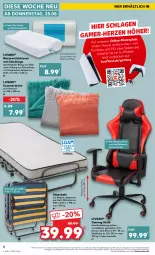 Gazetka promocyjna Kaufland - Spezielle Angebote - Gazetka - ważna od 31.08 do 31.08.2022 - strona 6 - produkty: angebot, angebote, armlehnen, asti, bett, decke, erde, Gästebett, Holz, kissen, latte, lattenrost, matratze, möbel, nackenstützkissen, Sitzhöhe, Spiele, stuhl, Ti, tisch, ZTE