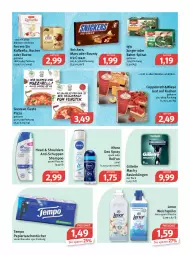 Gazetka promocyjna Feneberg - Prospekte - Gazetka - ważna od 14.05 do 14.05.2022 - strona 10 - produkty: bounty, coppenrath, deo, deo spray, eis, ferrero, flasche, gillette, iglo, kuchen, lenor, lenor weichspüler, Lust auf Kuchen, mac, mach3, mars, nivea, papier, pizza, raffaello, rahm-spinat, Rasierklinge, rasierklingen, reis, shampoo, snickers, spinat, Tasche, taschen, taschentücher, Tempo, Ti, tücher, weichspüler