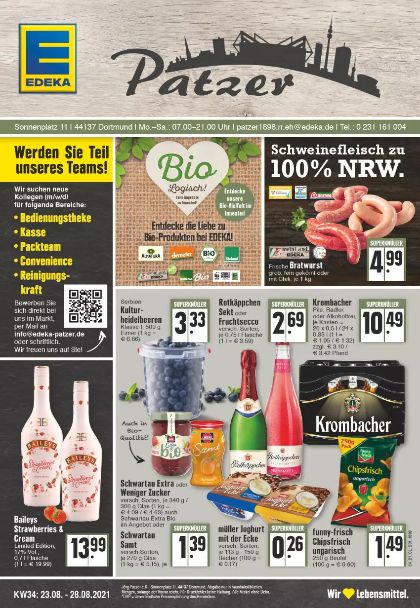 Aktueller Prospekt Edeka - Angebote der Woche - von 23.08 bis 28.08.2021 - strona 1