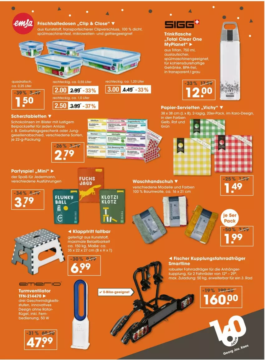 Aktueller Prospekt Vmarkt - Prospekte - von 17.07 bis 23.07.2025 - strona 4 - produkty: Anhänger, Bau, baumwolle, dell, eis, elle, Ergee, Fahrrad, flasche, frischhaltedosen, klapptritt, linsen, Lusti, mikrowelle, Mode, papier, quad, rwe, schoko, Schokolinsen, Serviette, servietten, Sport, spülmaschinen, tee, Ti, tisch, trinkflasche, turmventilator, ventilator, Vichy, waschhandschuh, wolle