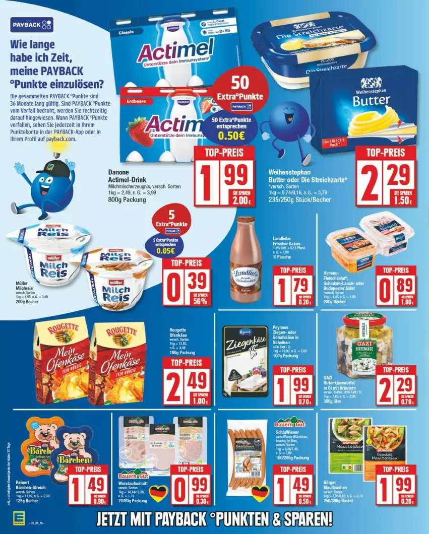 Aktueller Prospekt Edeka - Prospekte - von 27.01 bis 01.02.2025 - strona 12 - produkty: actimel, danone, drink, eis, erde, Maus, milch, payback, reis, Ti, top-preis