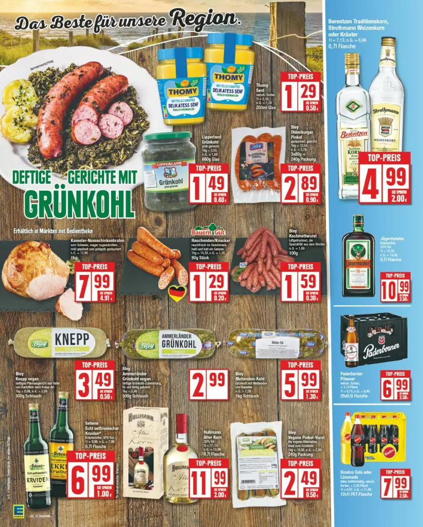 Aktueller Prospekt Edeka - Prospekte - von 27.01 bis 01.02.2025 - strona 16 - produkty: ammerländer, bley, braten, eis, kasseler, merl, nuss, reis, schinken, schinkenbraten, tee, top-preis