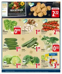 Gazetka promocyjna Edeka - Prospekte - Gazetka - ważna od 16.12 do 16.12.2024 - strona 4 - produkty: ananas, Ananasstücke, beere, beeren, bio, braun, brokkoli, champignon, champignons, eis, eisbergsalat, erdbeere, erdbeeren, honig, kohlrabi, mango, melone, obst, rispentomaten, Romanasalat, salat, tomate, tomaten, zucchini